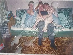 Quente novilha de botas fuder com dois caras